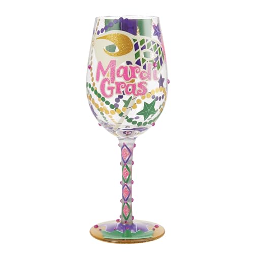 Lolita Wine Glass MARDI GRAS 6014189