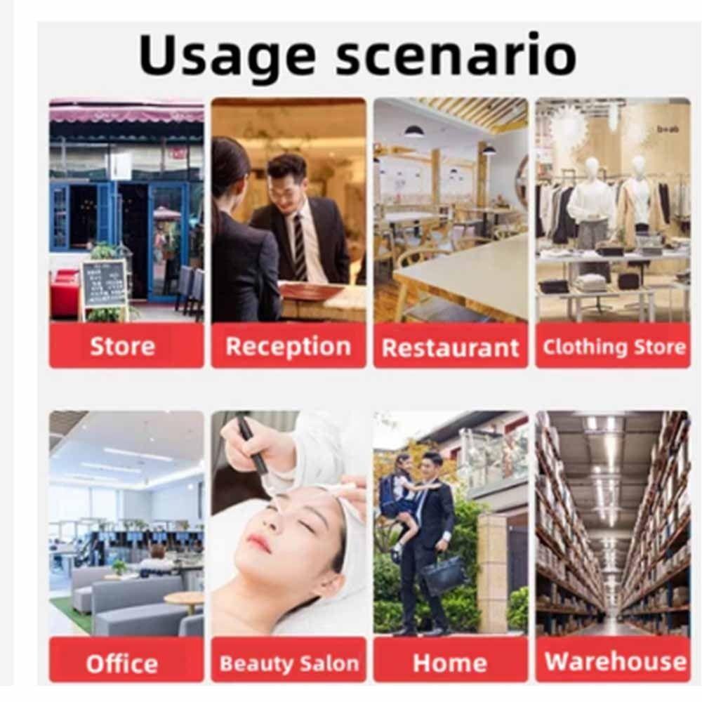 PIR Motion Detector Welcome Doorbell Recording Function Door Bell Chime  Supermarket Security