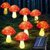 2026 Luce Fatata di Natale Solare LED Lampada a Fungo Per Giardino Cortile Esterno Impermeabile Decorazioni per Feste di Matrimonio 8-20 LED