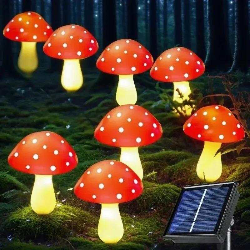 2026 Luce Fatata di Natale Solare LED Lampada a Fungo Per Giardino Cortile Esterno Impermeabile Decorazioni per Feste di Matrimonio 8-20 LED