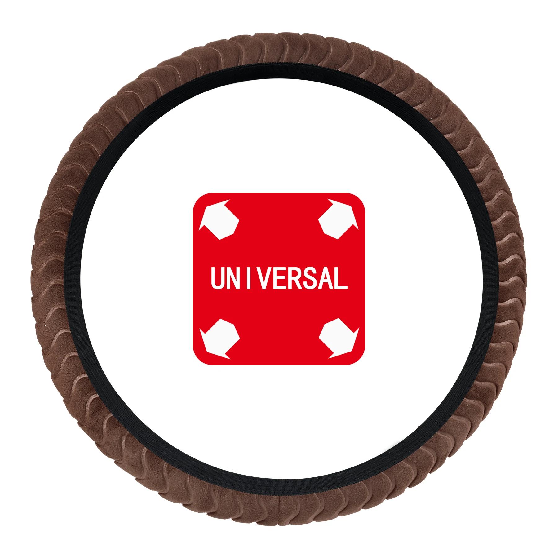 

Премиальные чехлы на руль из мягкого меха, высокой плотности, теплый плюш, 38 см, плюшевая декоративная накладка на руль автомобиля