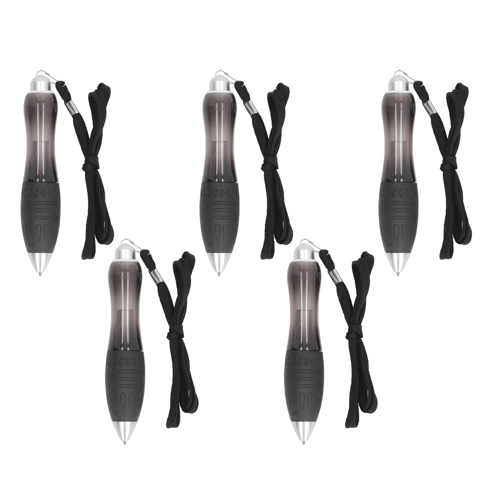 

5 шт. Большие утяжеленные ручки с широким захватом, выдвижные толстые тяжелые шариковые ручки для письма чёрный