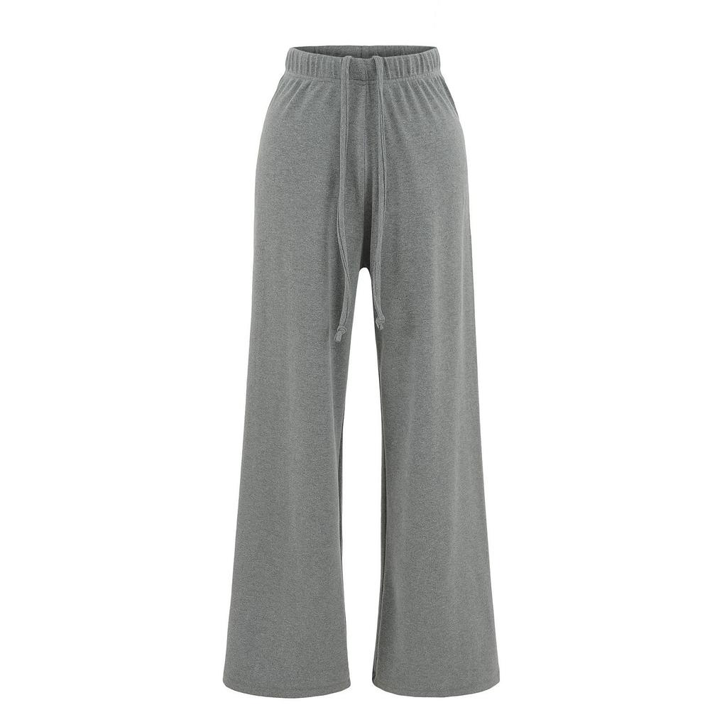 Retro Low-Rise Drawstring Straight Leg Sweatpants