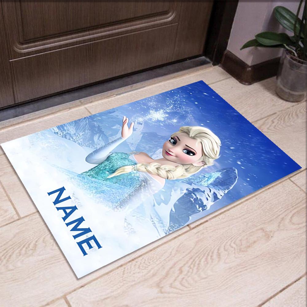 Custom Name Elsa Printed Carpet,Rug for Office Chair Living Room Bedroom Kitchen Room Decor Gifts.