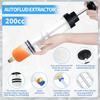 2-Pack 200CC Automotive Fluid Extractor Pump, Manual Oil Change Syringe with 50cm Rubber Hose, Manual Suction Vacuum Fuel Car Transfer for Power
