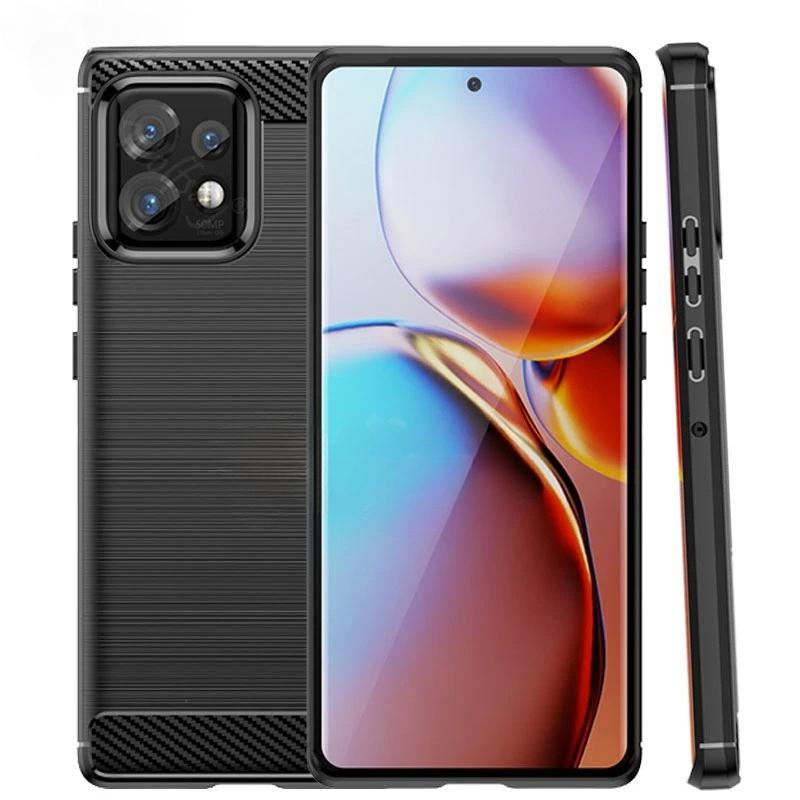 For Motorola Edge 40 Pro Case Silicone Carbon Fiber Cover For Moto Edge 40 Pro 20 30 Neo 30Ultra Case For Moto Edge 40 Pro Case