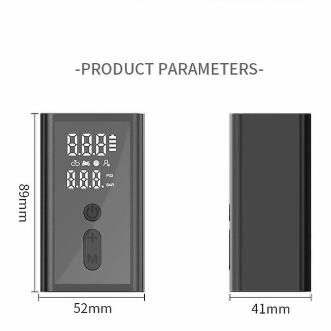 150PSI Portable Pocket Bike Electric Air Pump Inflatable Car Tire Wireless Compressor Mini Fast Rechargeable Tire Inflator Pump