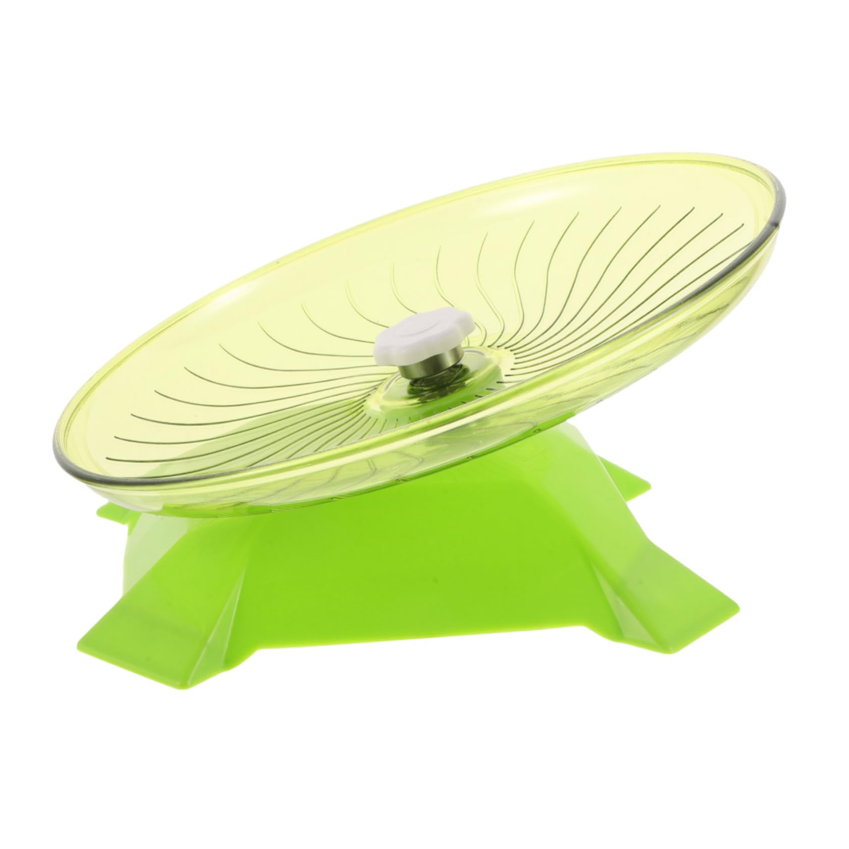 

WEKAMOS Silent Flying Saucer Running Wheel for Pets - Compact Exercise Wheel for Hamsters, Mice, and Hedgehogs