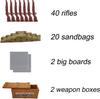 WII Military Figure Building Blocks: Weapons & Soldiers Toy Set for Boys