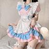 Formemory Maid Cute Lolita Ribbon Princess Gothic Lolita Plus Cute Maid Outfit with Bow and Cat Claw Gothic Dress Costume, Cosplay, Costume, Dress,