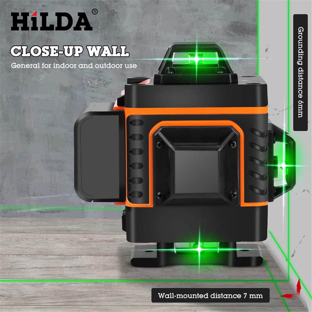 HILDA 3D Laser Level SelfLeveling 360 Horizontal And Vertical Cross