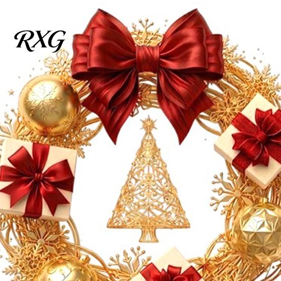 Christmas Tree Elements Wreath Static Window Sticker, Decorative Decals for Glass Doors And Windows, Holiday Scenery Accessories Removable PVC