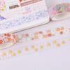 Creative Transparent PET Floral Washi Stickers Tape Gift Box for DIY and Journaling