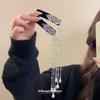 New Chinese style diamond-set flocked pearl fringed hairpin side bangs clip BB clip niche design hair accessories women