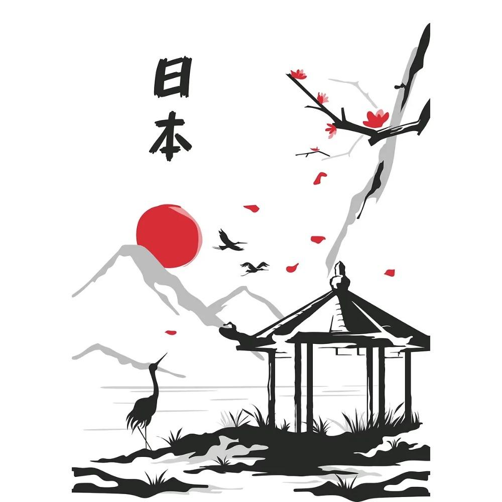 Japanese Vintage Posters Crane Mount Fuji Prints Lake Fishing Lotus Flower Canvas Painting Wall Pictures Home Living Room Decor