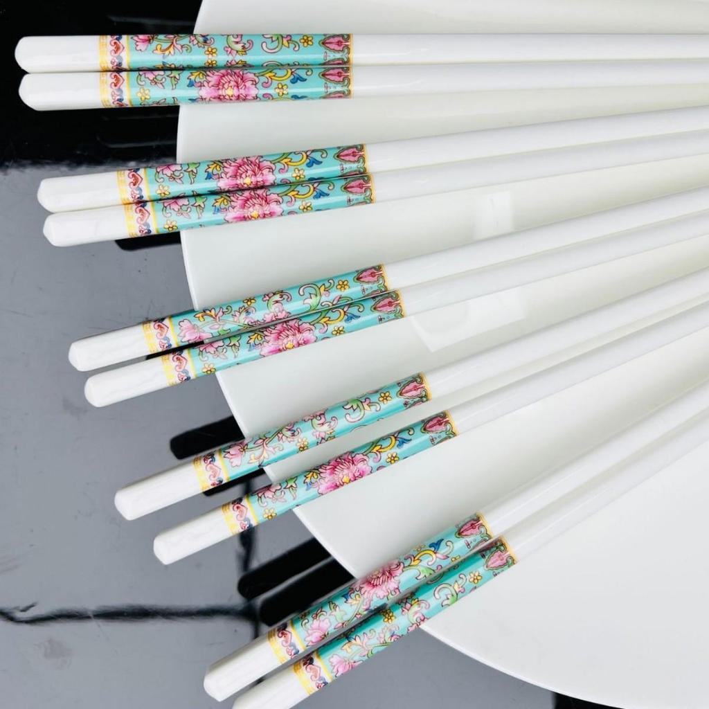 High-Temperature Resistant Luxury Macaron Color Ceramic Chopsticks - Easy To Clean