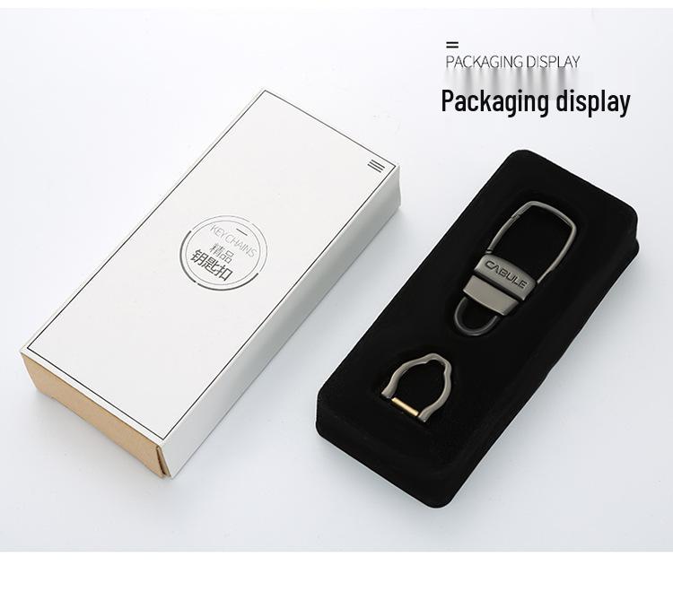 Cabron Universal Zinc Alloy Keychain with Small Horseshoe Buckle, Ideal for All Key Bags