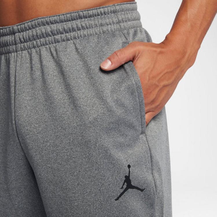Jordan Logo Slim Casual Pants Men Bottoms Gray 861558-091