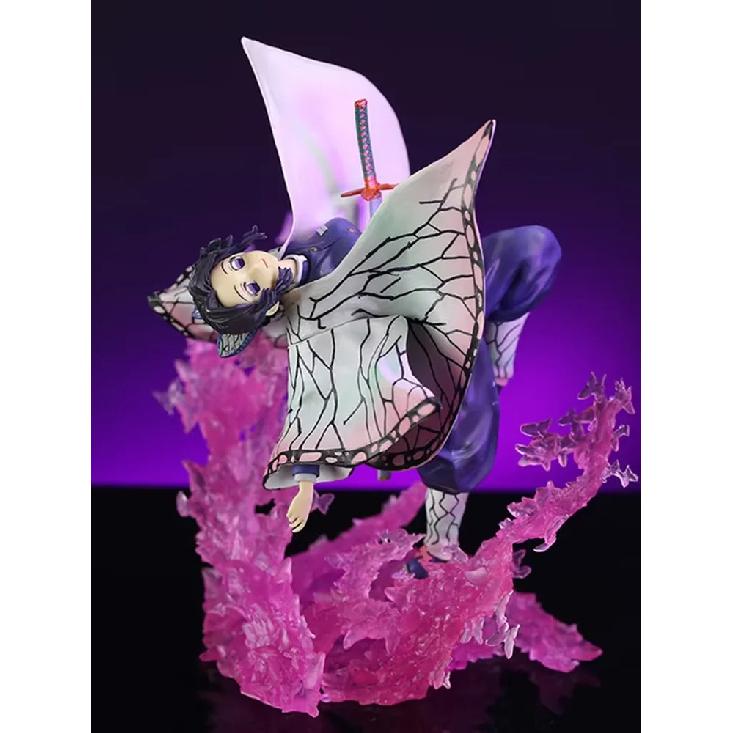 

20cm Demon Slayer Kochou Shinobu Butterfly Dance Anime Figure Model Statue Boys Collection Desktop Decoration Ornament Toys Gift 20cm