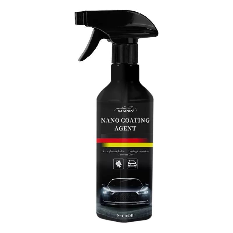 500ML Nano Seramik Kaplama Spreyi, 9H Sertlik Boya Koruma, Susuz Yıkama Cila, Derin Kristal Parlaklık ve Çizik Giderici, Araç Detaylandırma İçin
