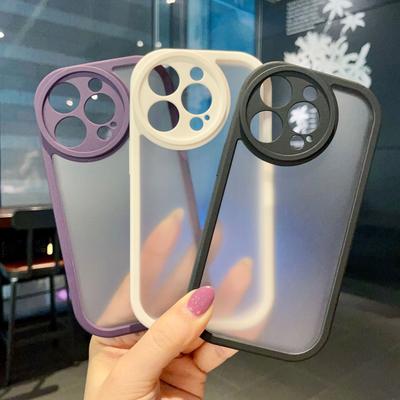 Suitable for Apple 15, Round Lens Phone Case, Matte IPhone14proMax, Skin Feel 13, Anti-drop Protective Case 12