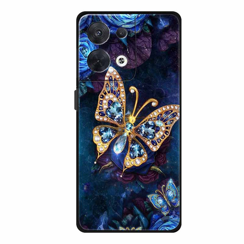 Animal Case For Oppo Reno 8 5G Soft Silicone Wolf Back Cover for OPPO Reno8 Pro + Plus Coque Reno 8 Pro 5G Cartoon CPH2359 Funda -Reno8 Pro 5G Global