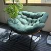 “Nordic Light Luxury Bird's Nest Rattan Rocking Chair for Living Room or Balcony – Extra Large for Adults”
