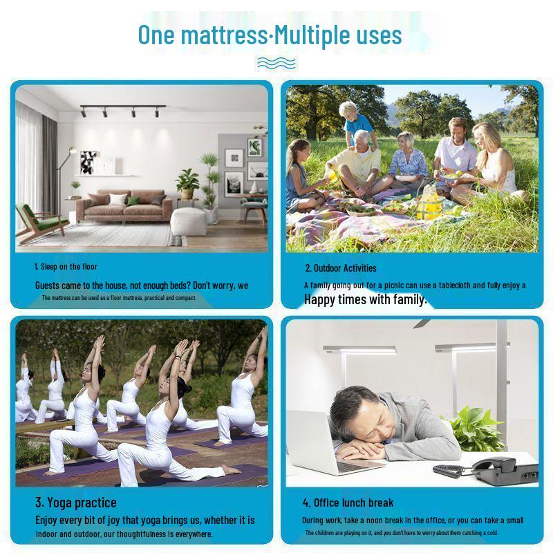 Single Tatami Folding Mattress Nap Mat for Office & Floor Use