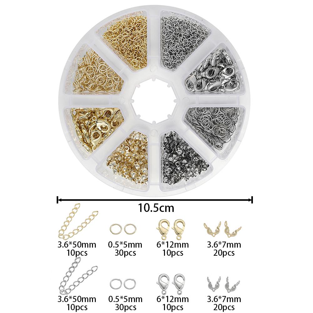 1pcs/lot 14K/18K Gold Plated Lobster Clasps Open Jump Rings Extension Chain For DIY Bracelet Necklace Jewelry Making Accessories