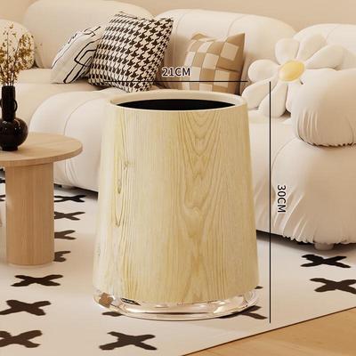 MDNG Vintage Wood Grain Wastebasket