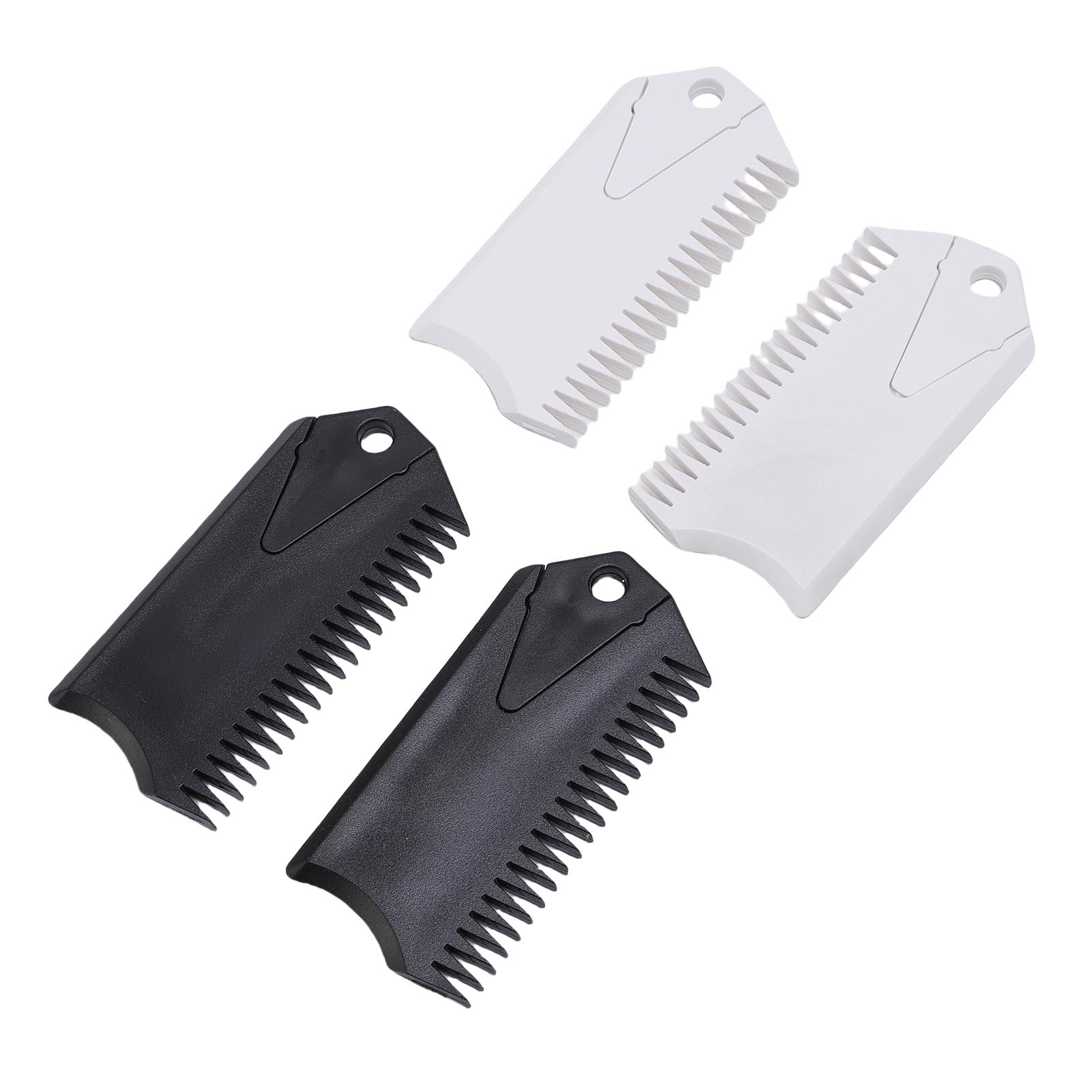 

Surfboard Scraper PVC Surf Wax Comb Surfboard Wax Applicator Remover Maintenance Tool for Surfing Board 2 Black 2 White