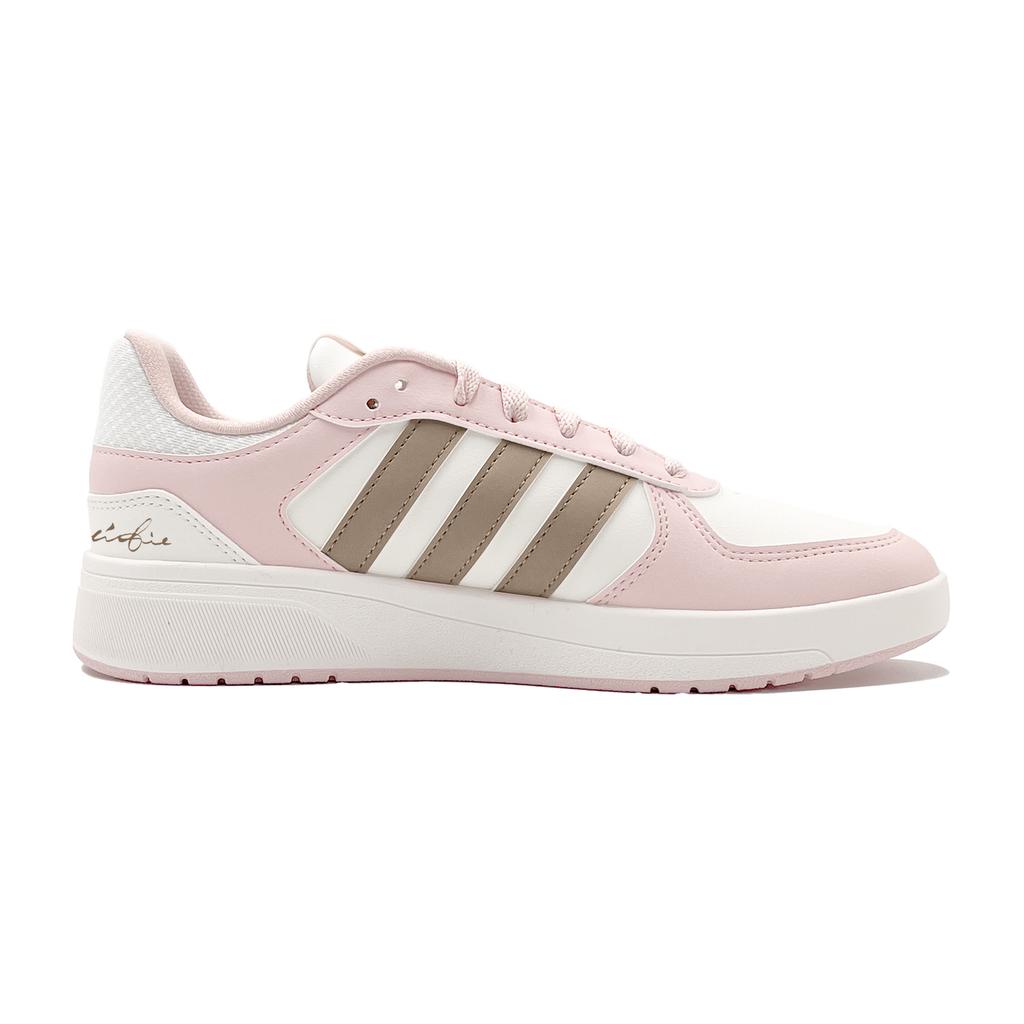 Adidas COURTBEAT Hot Cocoa Synthetic Leather Cushioning Skateboard Shoes Women's Pink KI6785(Team1447-)