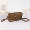 Leather Bag New Spring and Summer Retro Bag Women's Underarm Bag High-end Niche Design Shoulder Messenger Bag