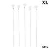 1/5Pcs Goose Feather Stick Ear Picking Elastic Earwax Cleaner Stick Massage Chicken Peacock Feather Silver Needle Ear Dig Tool