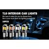 2/5/10/50/100 PCS T10 194 W5W LED Bulbs Car Interior Dome Maps Glove Box Trunk License Plate Lights 12V 5630-8SMD 6000K White Dome Lights 6