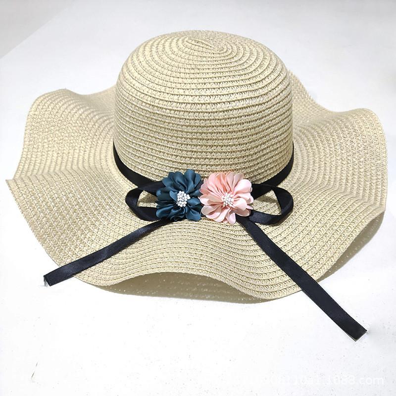 Summer Straw Hat With Wide Brim Sun Protection For Women Beach Travel