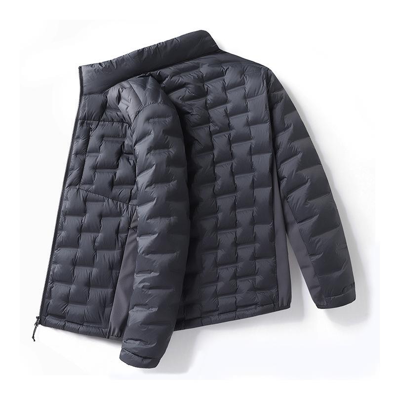 Leichte Daunenjacke für Damen und Herren mit Stehkragen für den Winter - Weiße Entendaune, Modischer Lässiger Warmer Mantel