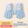 Thickened Rabbit Knitted Mittens Windproof Child Cold-Proof Gloves Winter Warm Gloves  Child