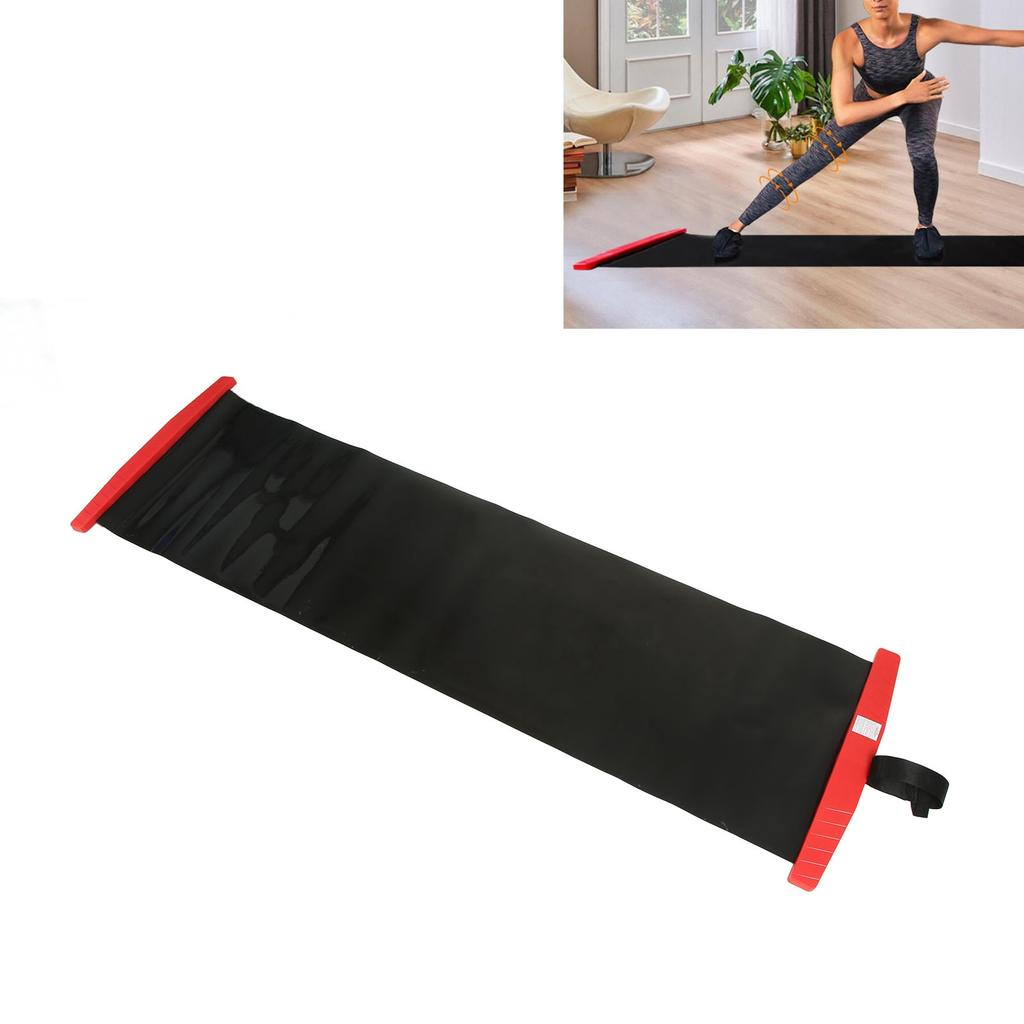 Slide Board Non Slip Sliding Mat and Shoe Covers Balance Exercise  ing Fitness Equipment for Ski Skating