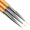 Nail Art Brush Set: Pro Japanese Design for Line & Flower Detailing with Ultra-Long, Ultra-Fine Striping Pens.