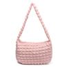2026 Spring Summer Women's Hobo Bag Soft Bubble Pleated Shoulder Bag Versatile Underarm Shoulder Purse Casual Daily Handbag