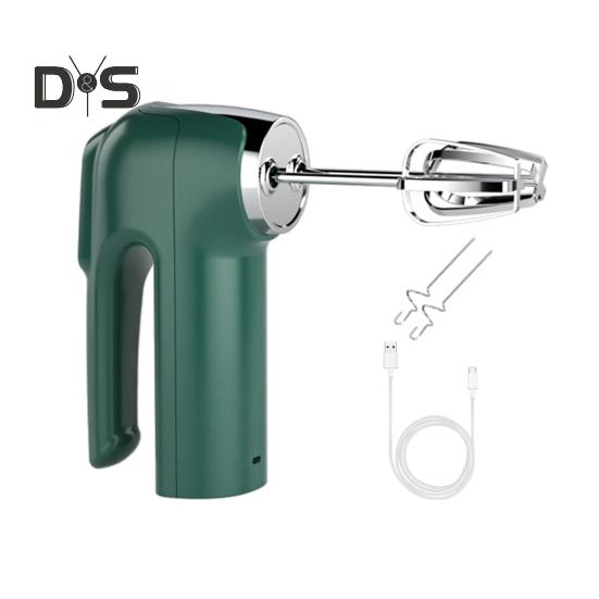 Cordless Electric Whisk 3 Speeds USB Rechargeable Stainless Steel Egg Beater Handheld Mixer Blender Milk Frother Kitchen Baking Supplies