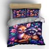 Enchanted Floral And Woodland Creatures Printed Duvet Cover Set1 Duvet Cover+2 Pillowcasemulti Size Bedroom Bedding Decor