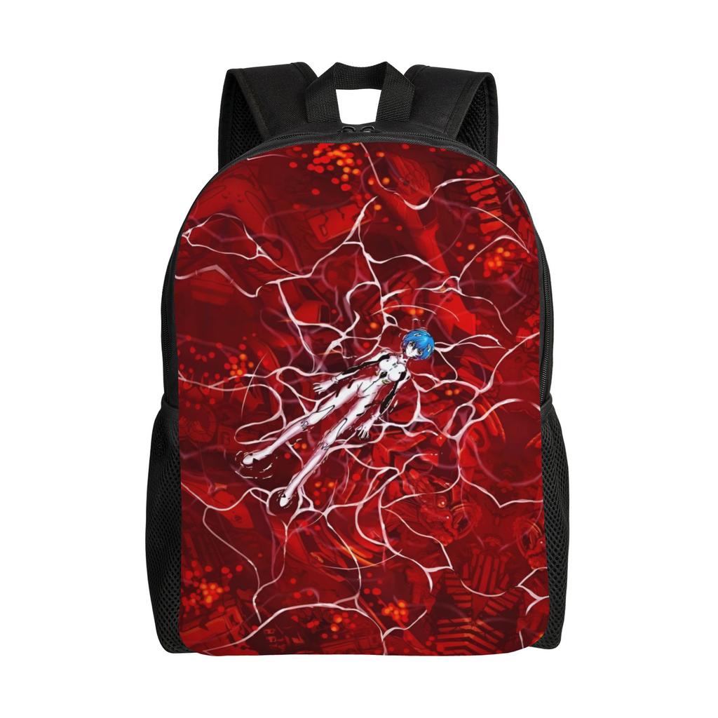 Custom EVA Evangelions Backpack Men Women Casual Bookbag for School College Manga Bags
