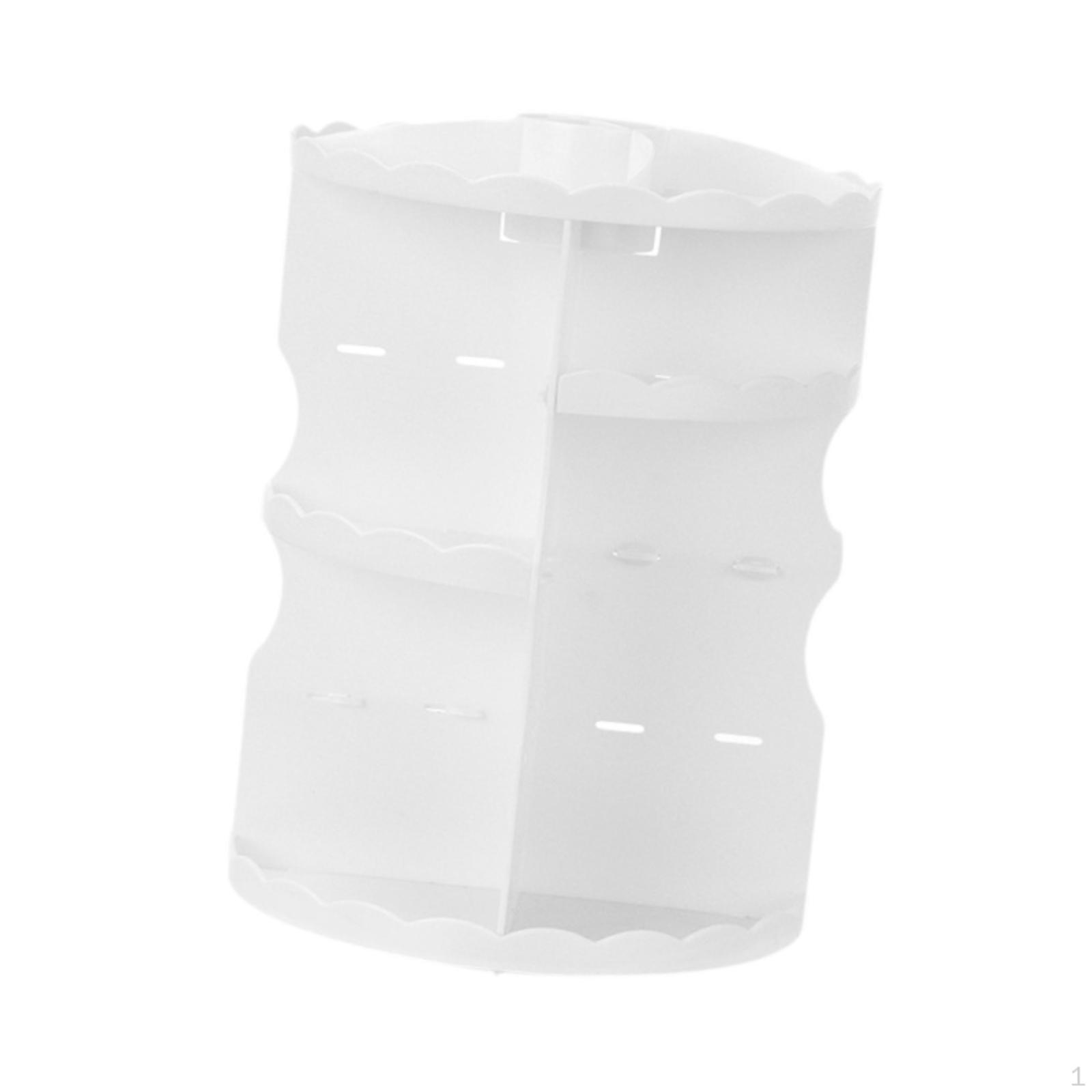 

Вращающийся органайзер для косметики, косметический витринный шкаф, полка, подставка, держатель для лотков белый