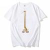 Funny Men T Shirt Giraffe Ride Bicycle Classic Tshirt Long Giraffe Bike Ride Print T-shirt Male Streetwear Tops