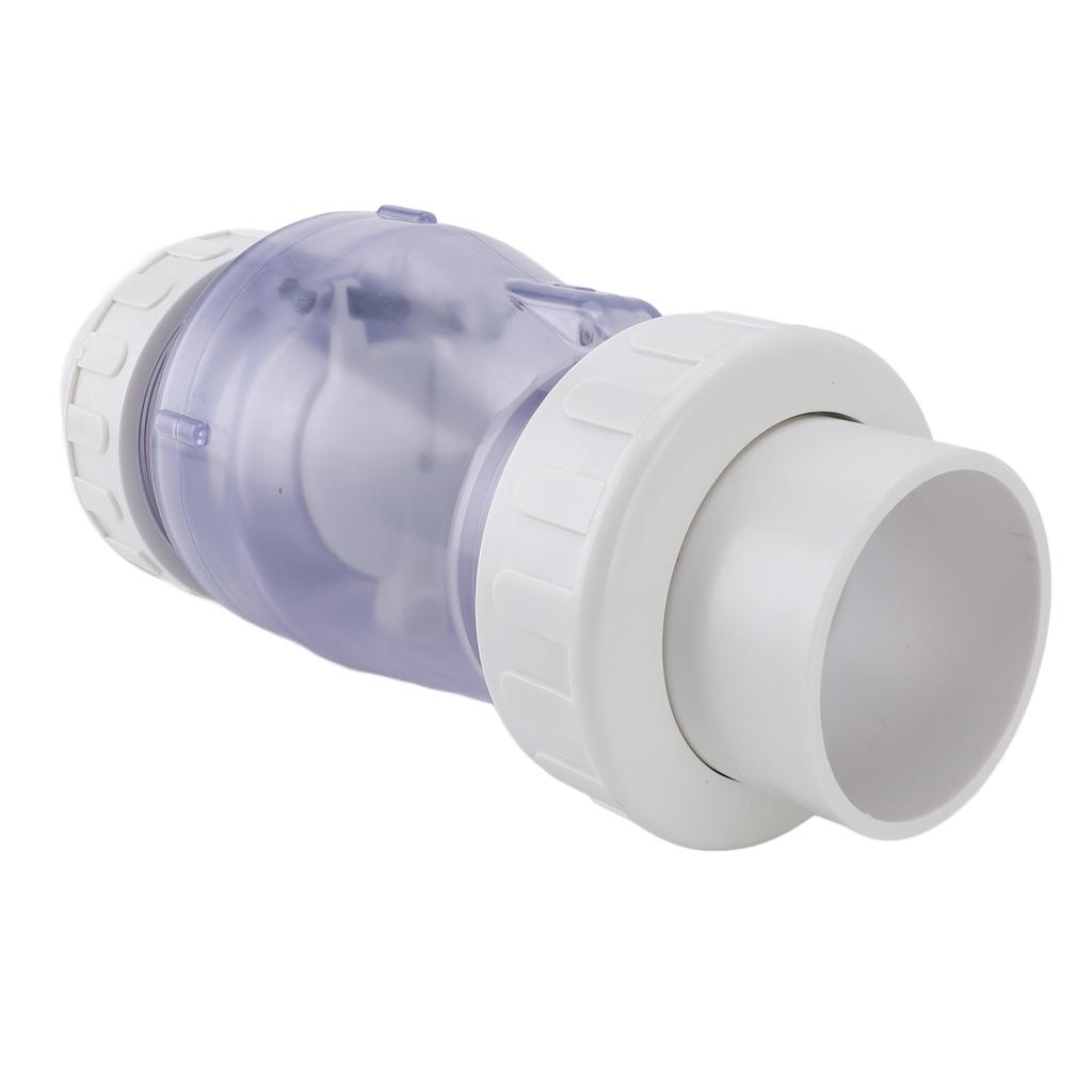 2 Inch Check Valve Transparent Pool Accessories Replacement Check Valve Prevent Backflow