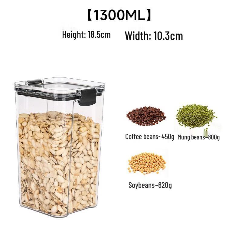 Ruhan Airtight Plastic Food Storage Container Set