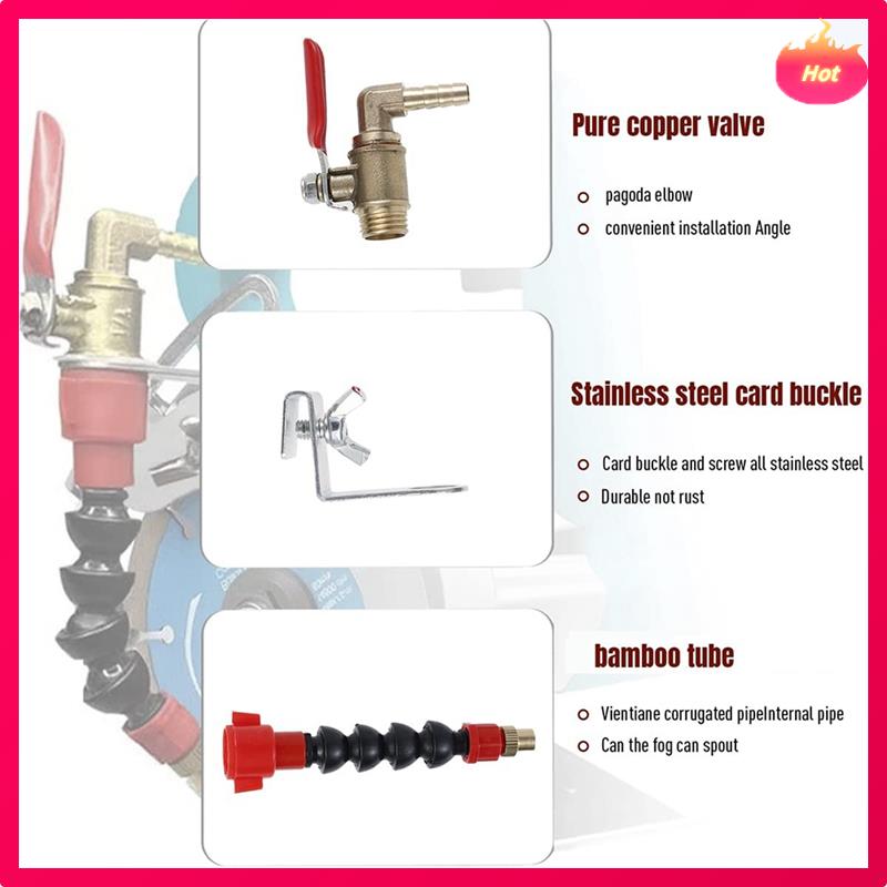 Dust Remover Water Sprayer Set Spare Parts For Cutting Machine, Brick Tile Cutting Machine Grinder Kit With Connector