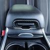 For 11-23 Dodge Charger Carbon Fiber Center Armrest Box Switch Button Cover Trim